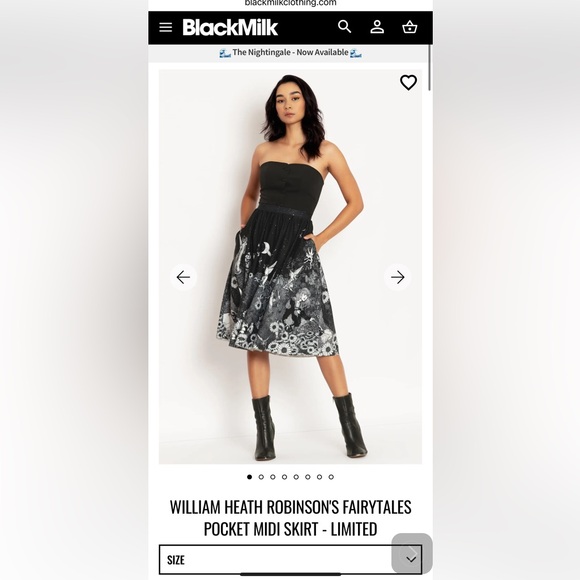 Fairy tale William Heath midi skirt from Blackmilk (sold out!) - Picture 1 of 8